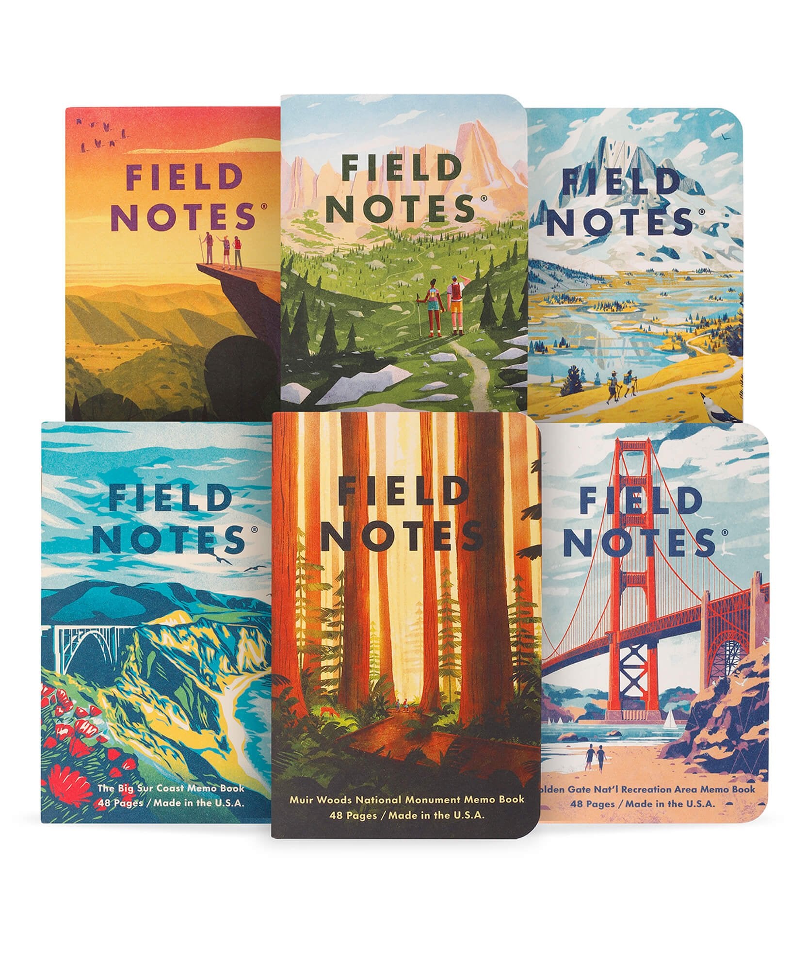 Field Notes Explore America Notebooks 3 - Pack - Alcove & Nib Stationery