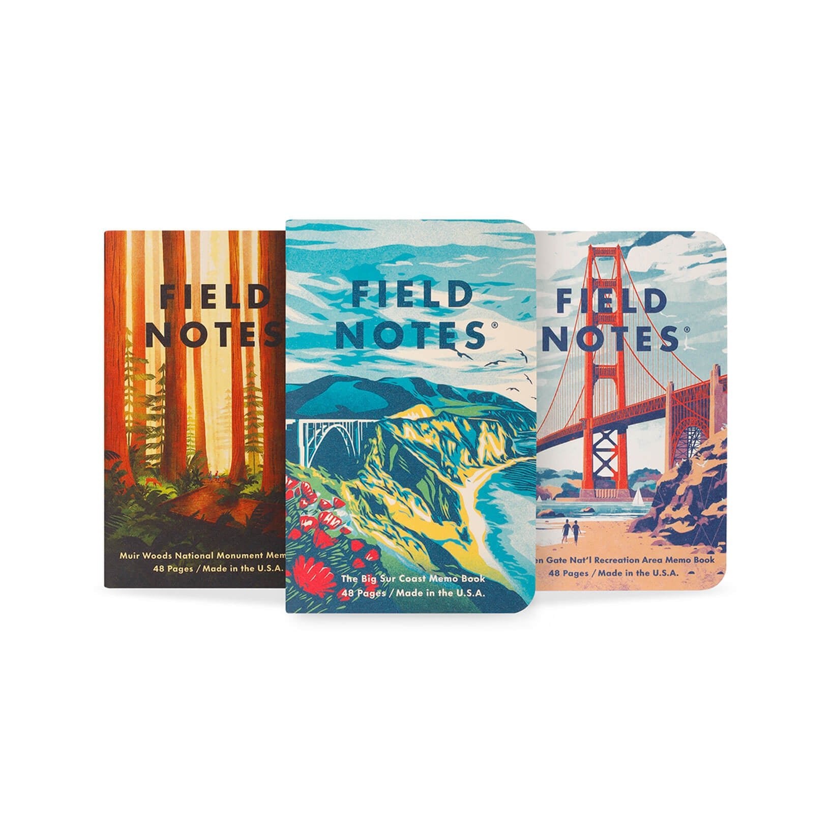 Field Notes Explore America Notebooks 3 - Pack - Alcove & Nib Stationery