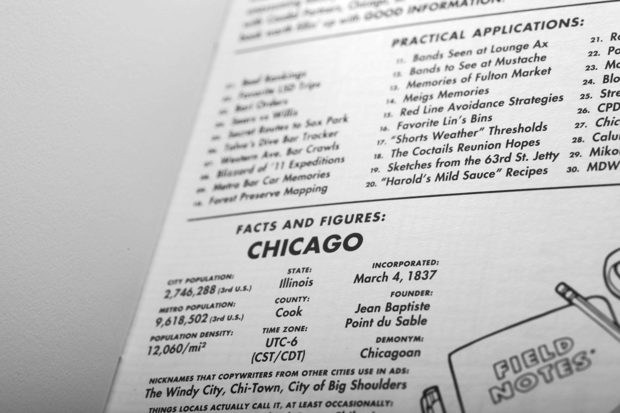 Field Notes Streetscapes SketchbookFNC-58b - Alcove & Nib Stationery