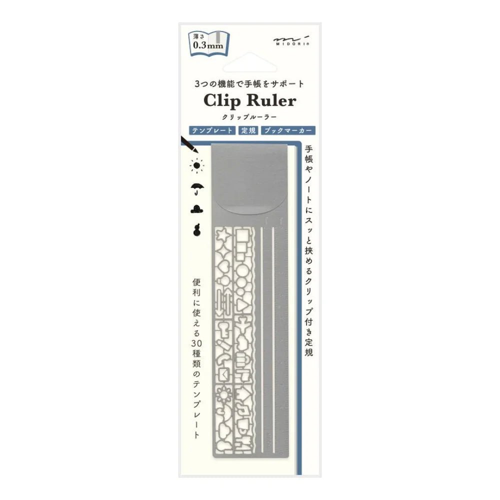 Midori Clip Ruler42289006 - Alcove & Nib Stationery
