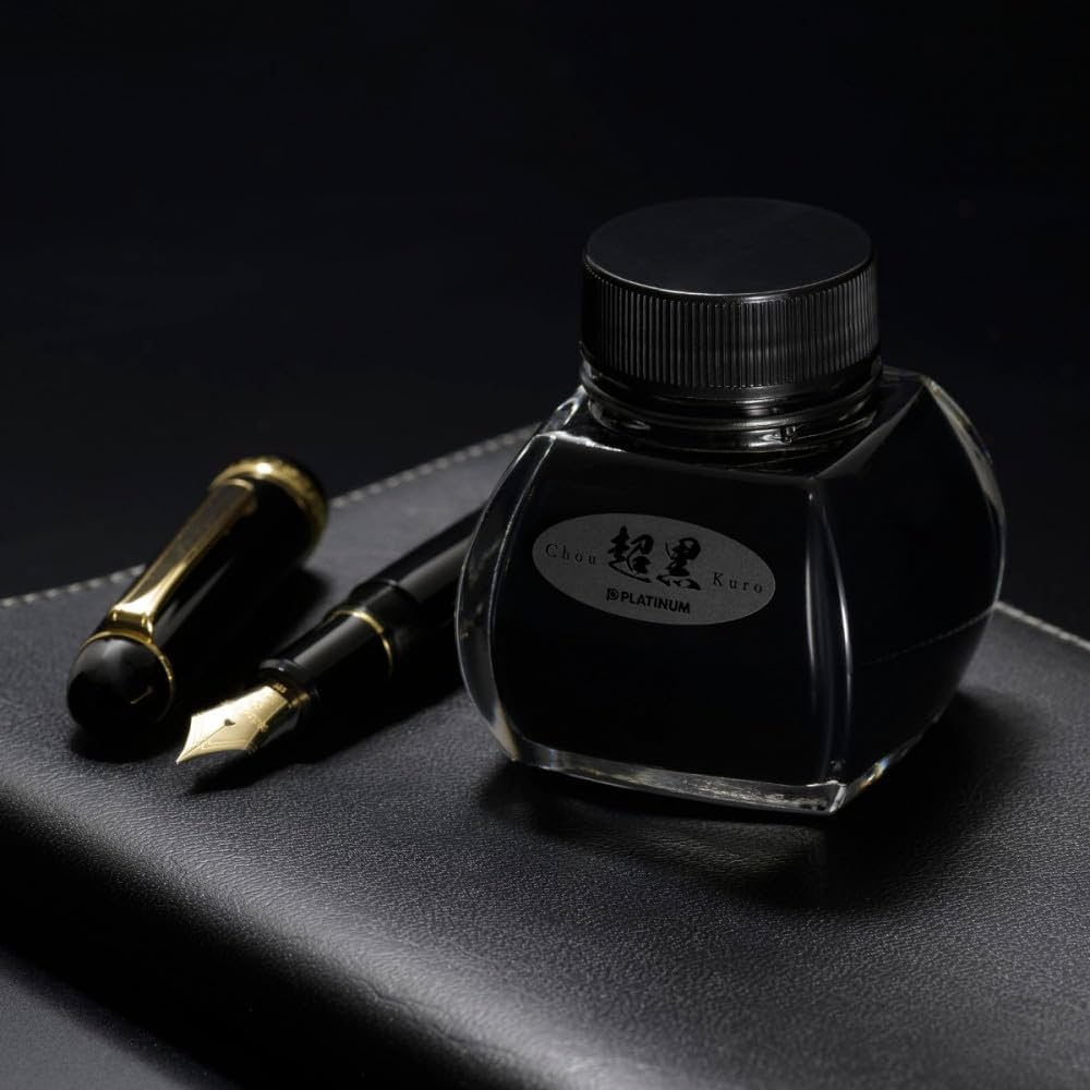 Platinum Pigmented Chou Kuro Black Ink 60ml - Alcove & Nib Stationery