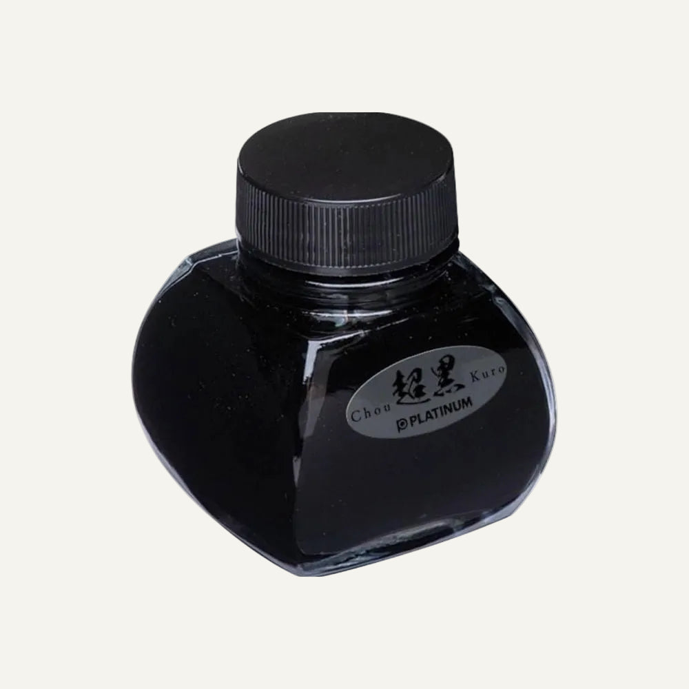 Platinum Pigmented Chou Kuro Black Ink 60ml - Alcove & Nib Stationery