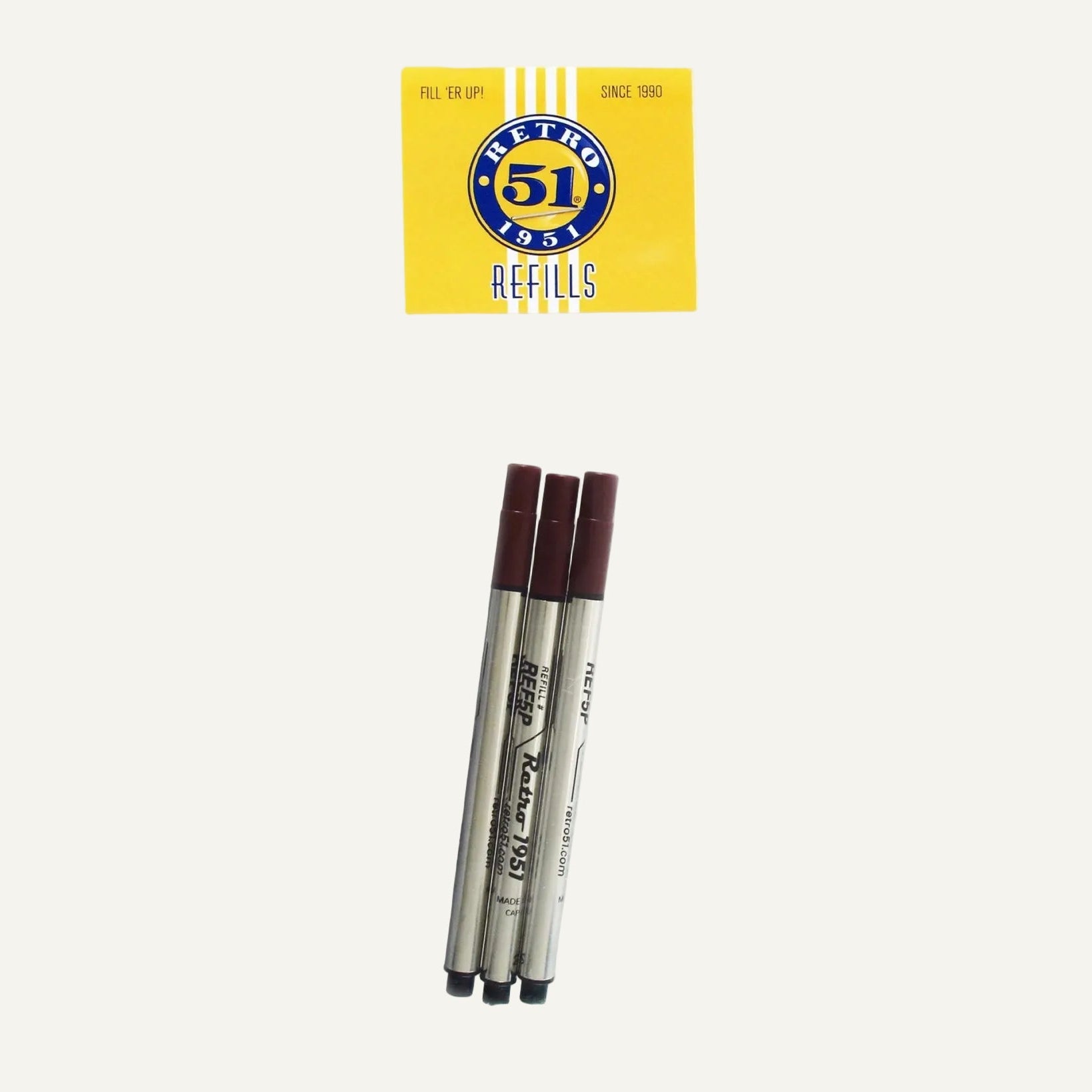 Retro 51 Rollerball Refill 3pkREF71-B - Alcove & Nib Stationery