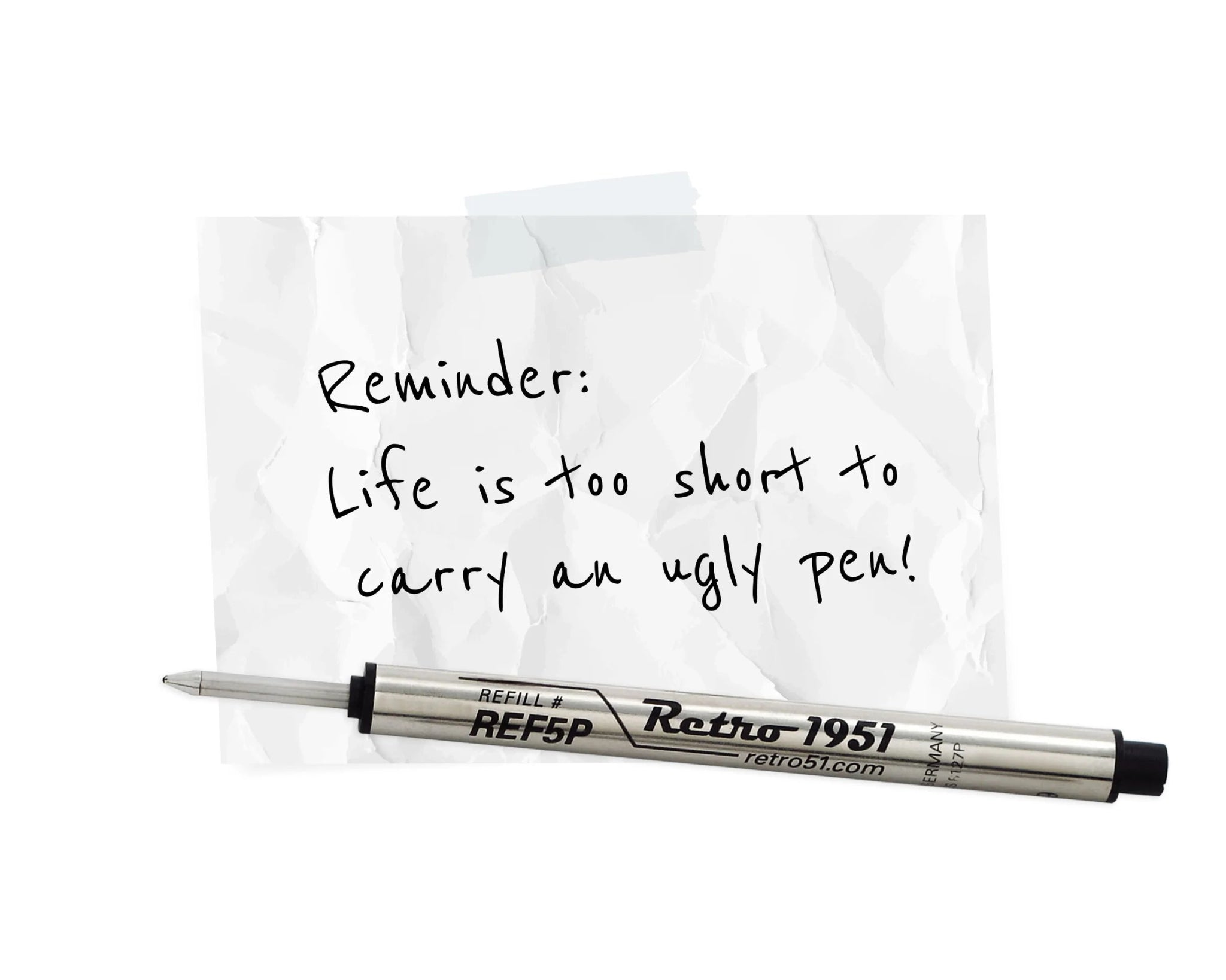 Retro 51 Rollerball Refill 3pkREF77-B - Alcove & Nib Stationery