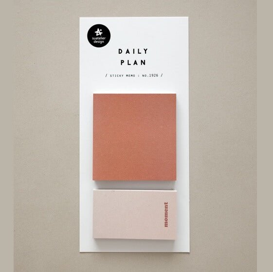 Sticky Memo - Daily Plan - 2 pads - Alcove & Nib Stationery