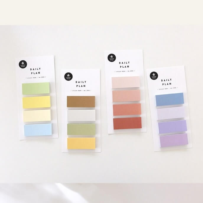 Sticky Memo - Daily Plan - 4 pads - Alcove & Nib Stationery