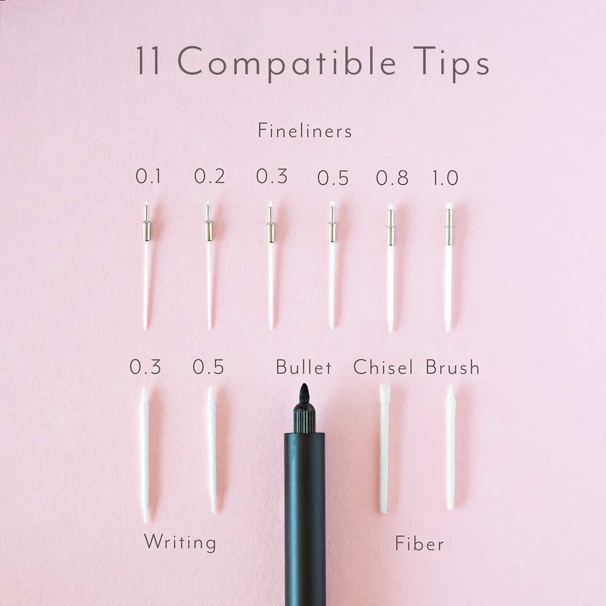 Tom’s Studio Lumos Mini Refillable PenPRO-PEN-LUM3-MIN-BLA - Alcove & Nib Stationery