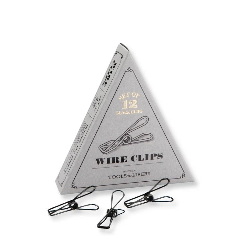 Tools to Live By Wire Clips BlackTTLB-WCLP-BK - Alcove & Nib Stationery