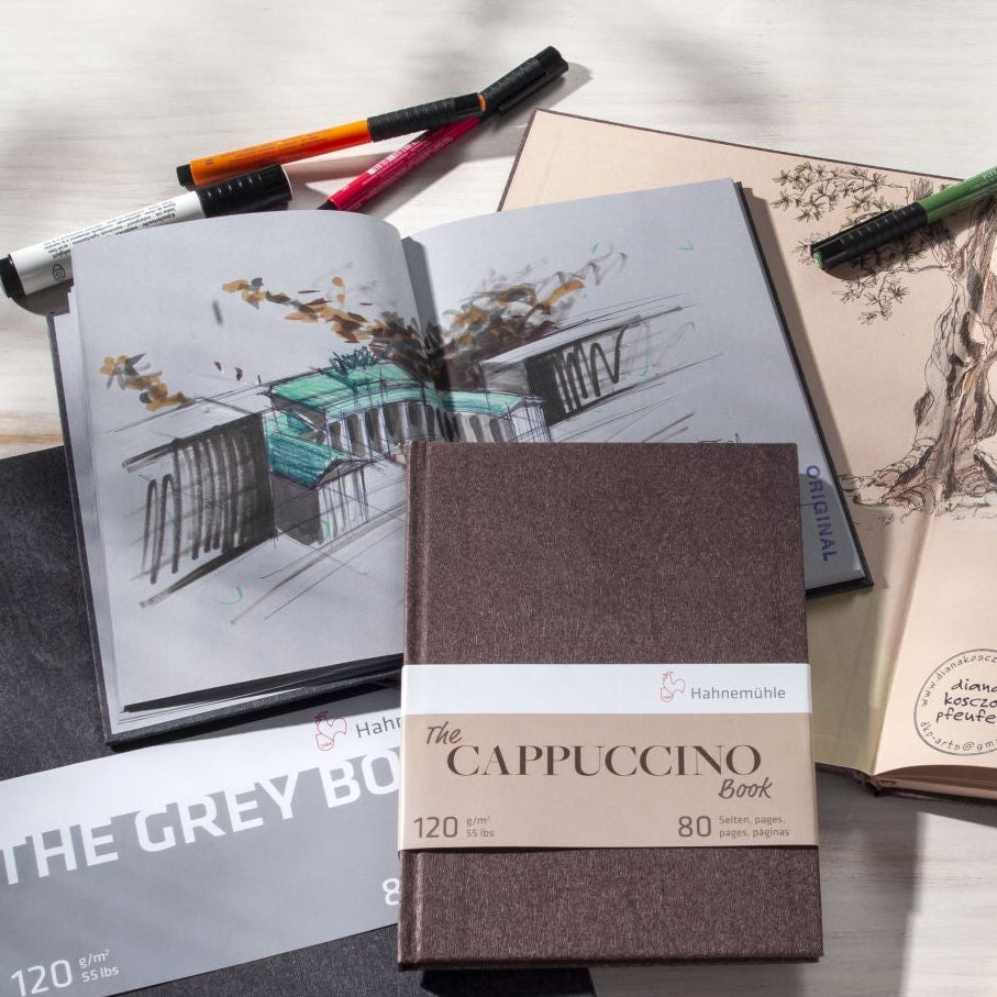 Hahnemühle The Grey Book & The Cappuccino Book A5