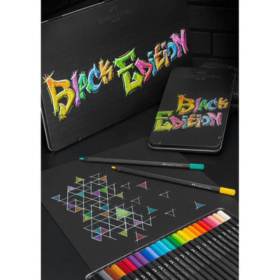 Faber - Castell Black Edition Colour Pencils — Tin of 121164133 - Alcove & Nib Stationery