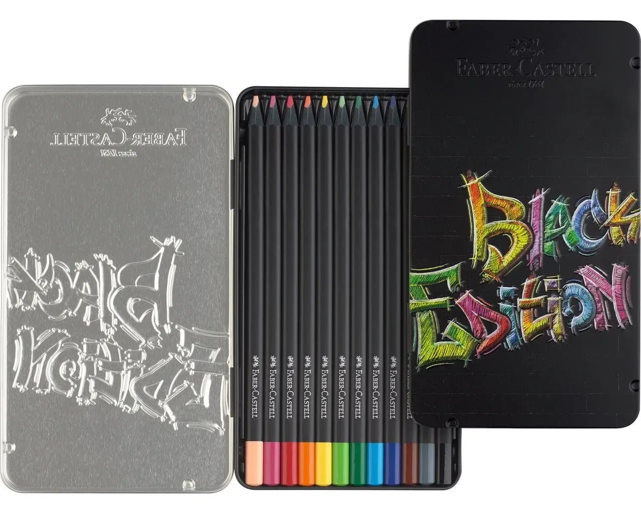 Faber - Castell Black Edition Colour Pencils — Tin of 121164133 - Alcove & Nib Stationery