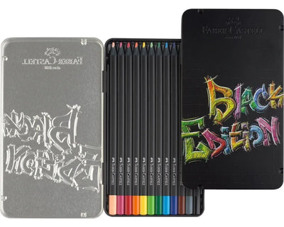 Faber - Castell Black Edition Colour Pencils — Tin of 121164133 - Alcove & Nib Stationery