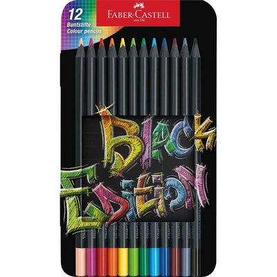 Faber - Castell Black Edition Colour Pencils — Tin of 121164133 - Alcove & Nib Stationery