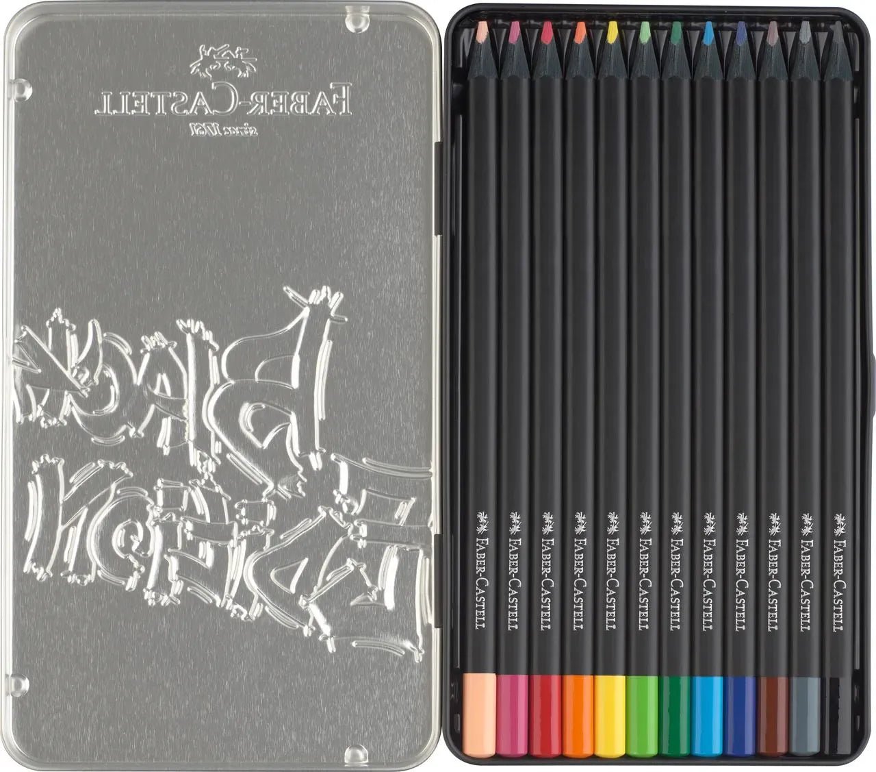 Faber - Castell Black Edition Colour Pencils — Tin of 121164133 - Alcove & Nib Stationery