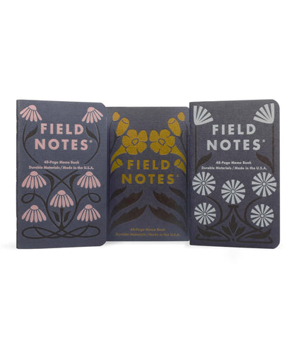 Field Notes Fall Flowers Limited Edition 3 - PacksFN-68 - Alcove & Nib Stationery