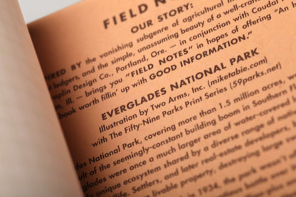 Field Notes National Parks Notebooks 3 - PackFNC-43f - Alcove & Nib Stationery