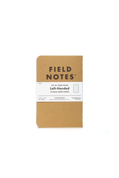 Field Notes Original Pack 3 - Pack Left HandedFN02L - Alcove & Nib Stationery