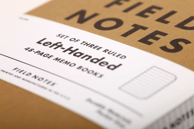 Field Notes Original Pack 3 - Pack Left HandedFN02L - Alcove & Nib Stationery