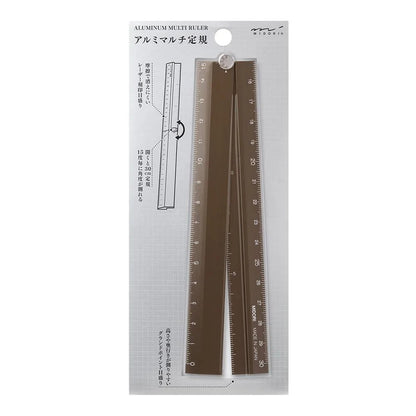 Midori Aluminum Multiple Ruler 30cm42286006 - Alcove & Nib Stationery