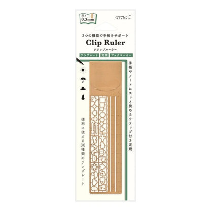 Midori Clip Ruler42290006 - Alcove & Nib Stationery