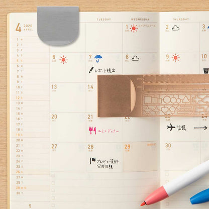 Midori Clip Ruler42290006 - Alcove & Nib Stationery