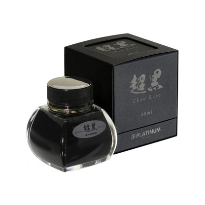 Platinum Pigmented Chou Kuro Black Ink 60ml - Alcove & Nib Stationery