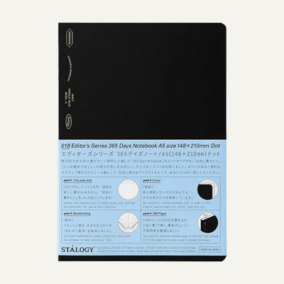 Stalogy 365 Days Notebook A5 - BlackS4147 - Alcove & Nib Stationery