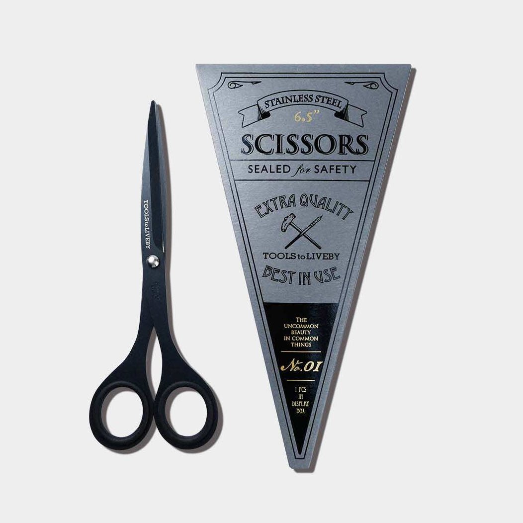 Tools to Live By - Scissors 6.5" BlackTTLB-SCS65-BK - Alcove & Nib Stationery
