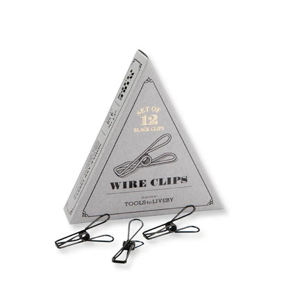 Tools to Live By Wire Clips BlackTTLB-WCLP-BK - Alcove & Nib Stationery
