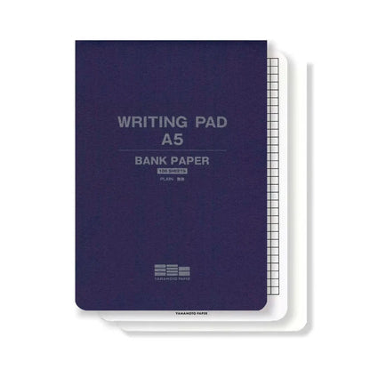 Yamamoto Writing Pad Plain Bank Paper A5MPA5-006 - Alcove & Nib Stationery