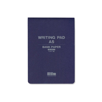 Yamamoto Writing Pad Plain Bank Paper A5MPA5-006 - Alcove & Nib Stationery